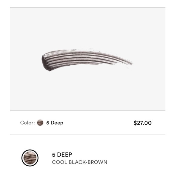 BENEFIT Cool Black Brown 5 Gimme Brow+ Tinted Volumizing Eyebrow Gel - Picture 4 of 4